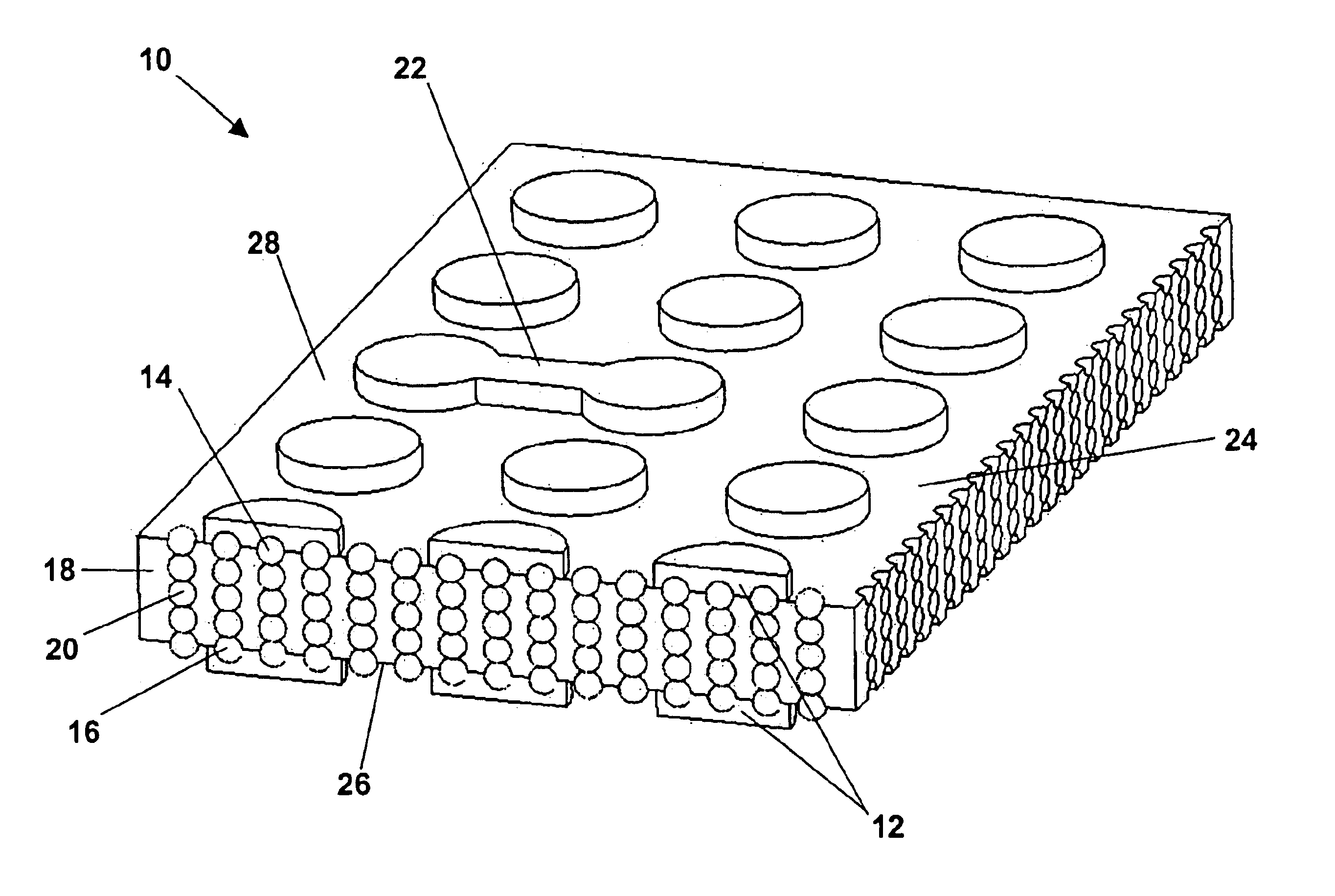Elastomeric interconnection device and methods for making same