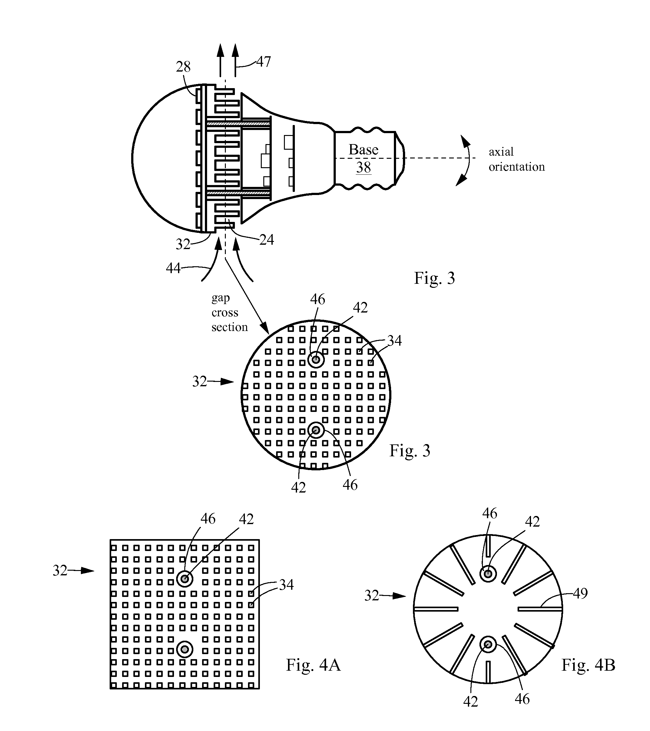 LED Light Bulb with Removable LED Portion