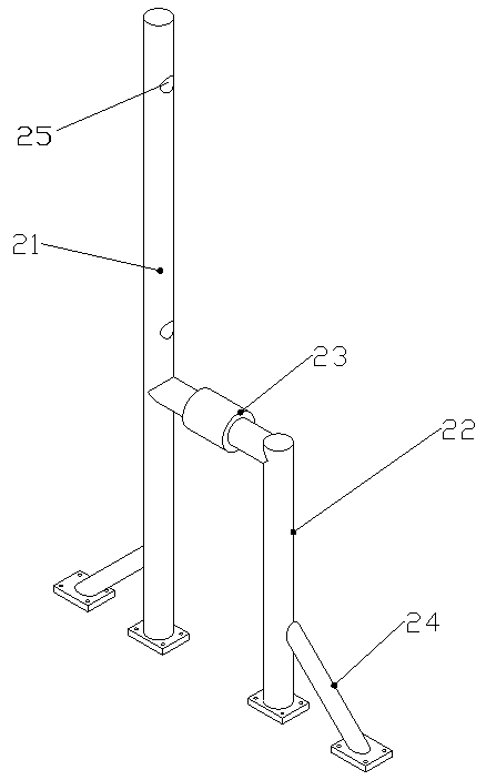 Safety rope mechanism for installing main transformer