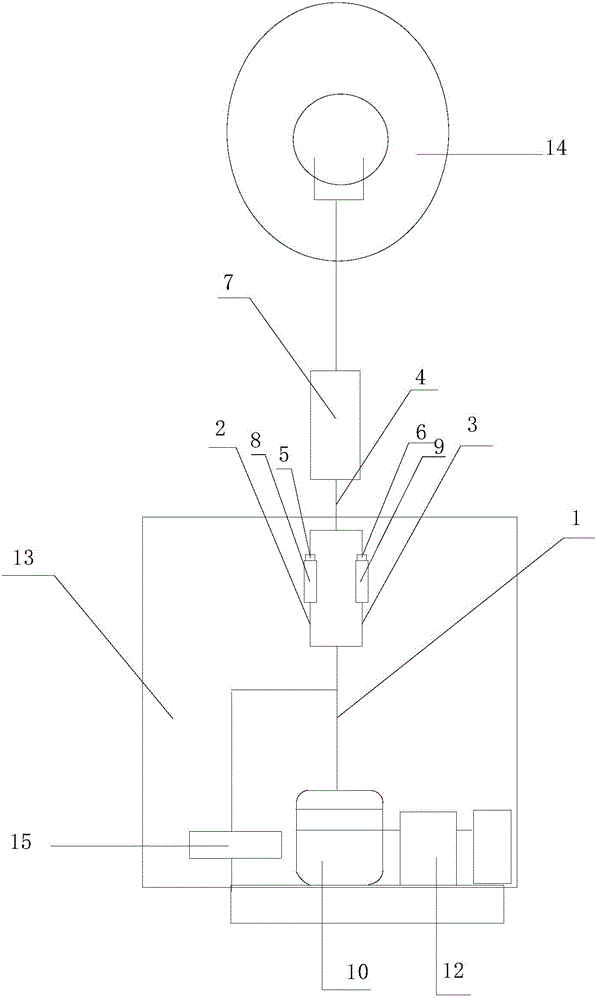 Rhythm type air processing and supplying device