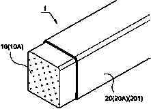 Structure having a core bar