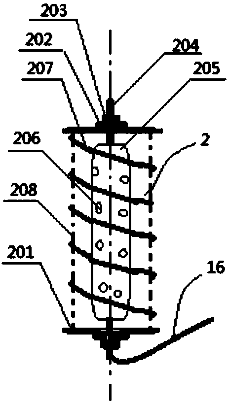 Device and method for collecting and compressing poplar catkins into bag