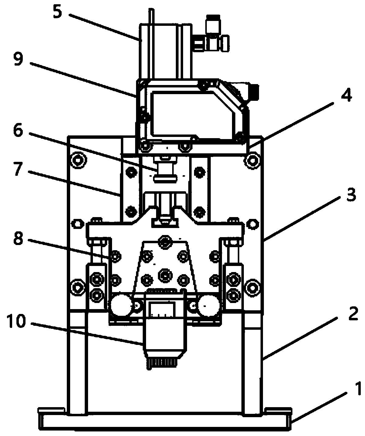 Connector PIN height measuring device and using method thereof
