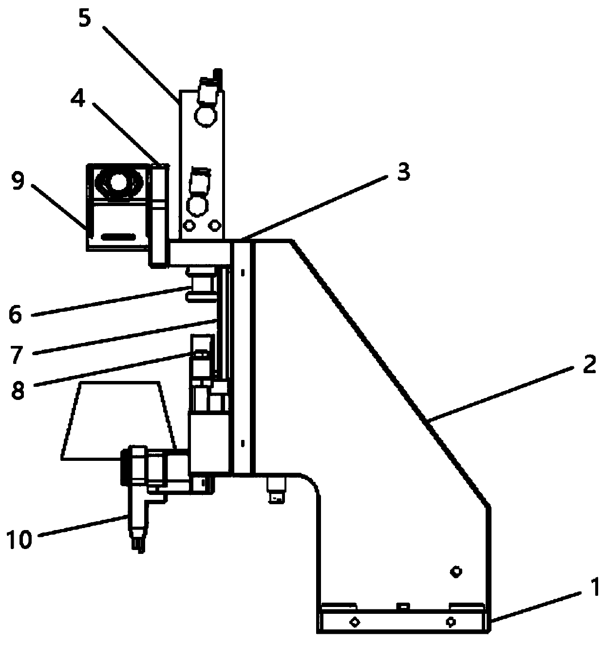 Connector PIN height measuring device and using method thereof