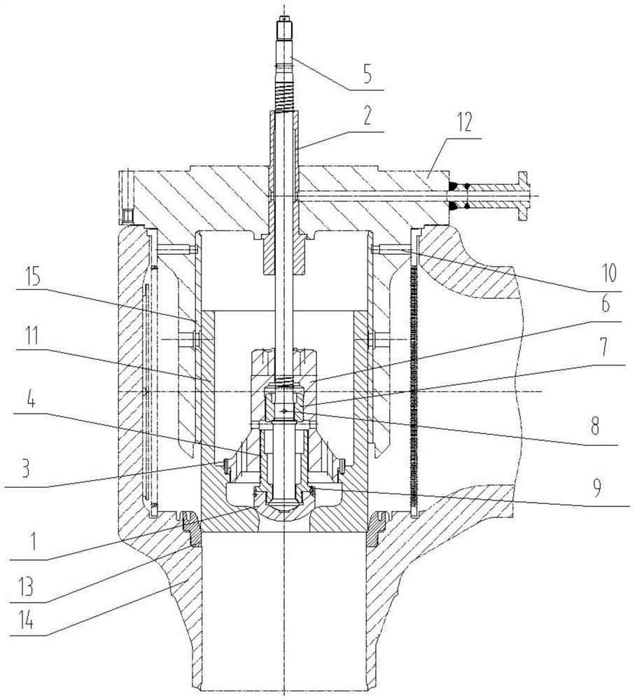 Reheating regulating valve of subcritical 300 MW steam turbine