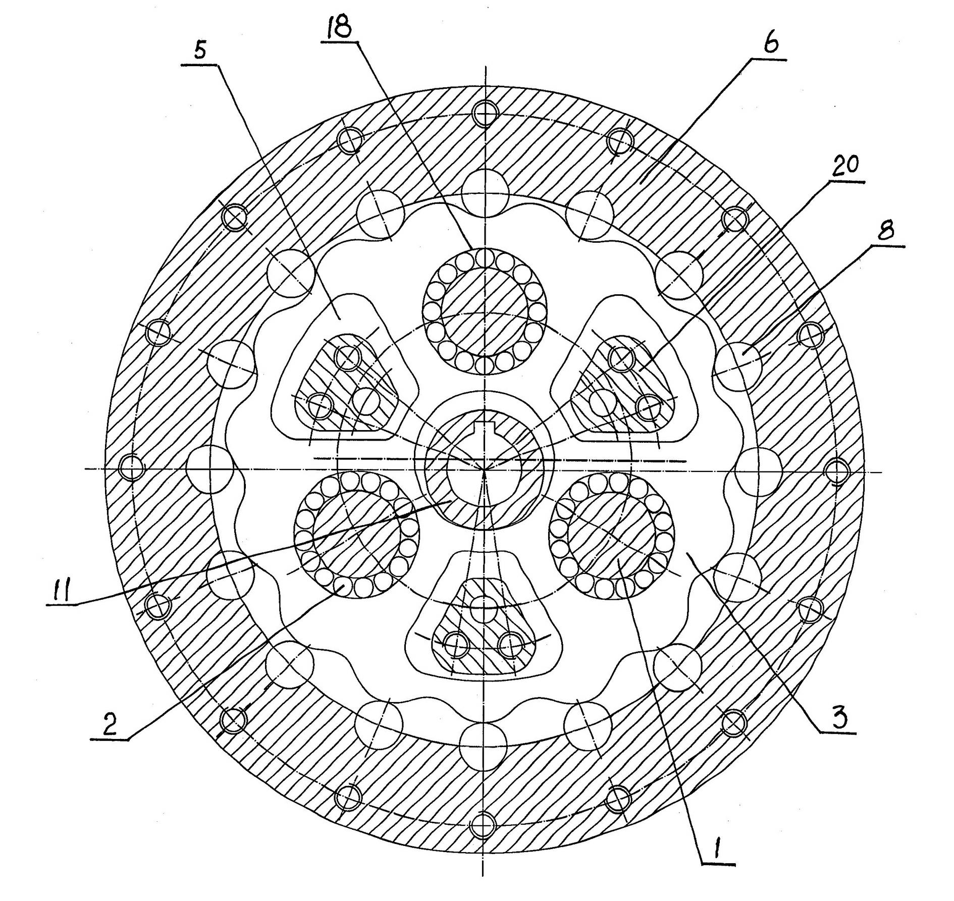 Complex precise cycloidal speed reducer