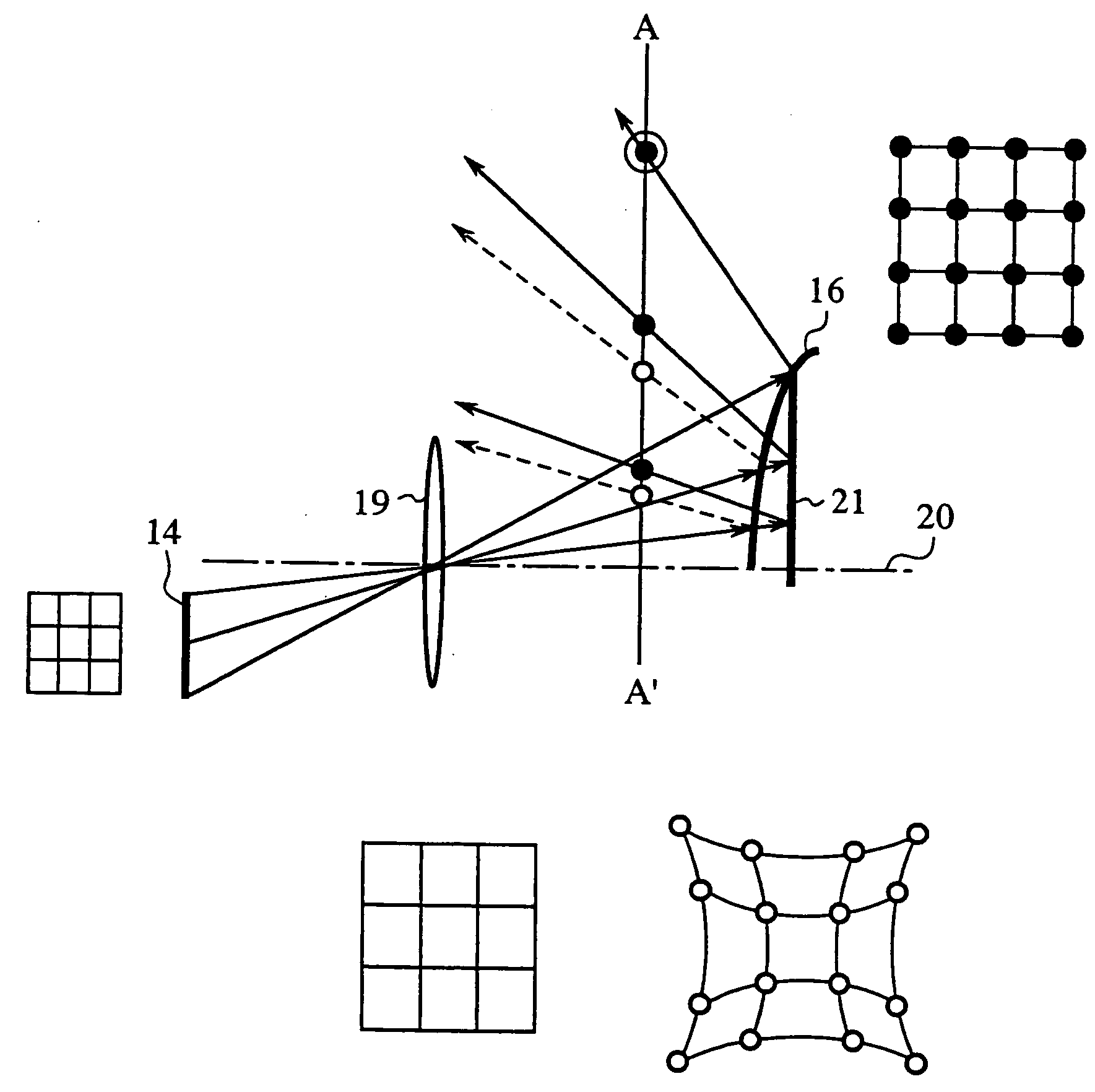 Image display device and adjustment for alignment