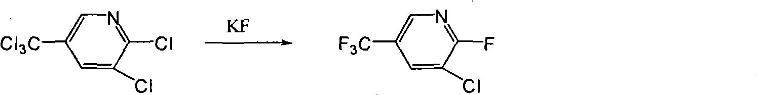 Novel method for synthesizing 2-fluoro-3-chloro-5-trifluoromethylpyridine