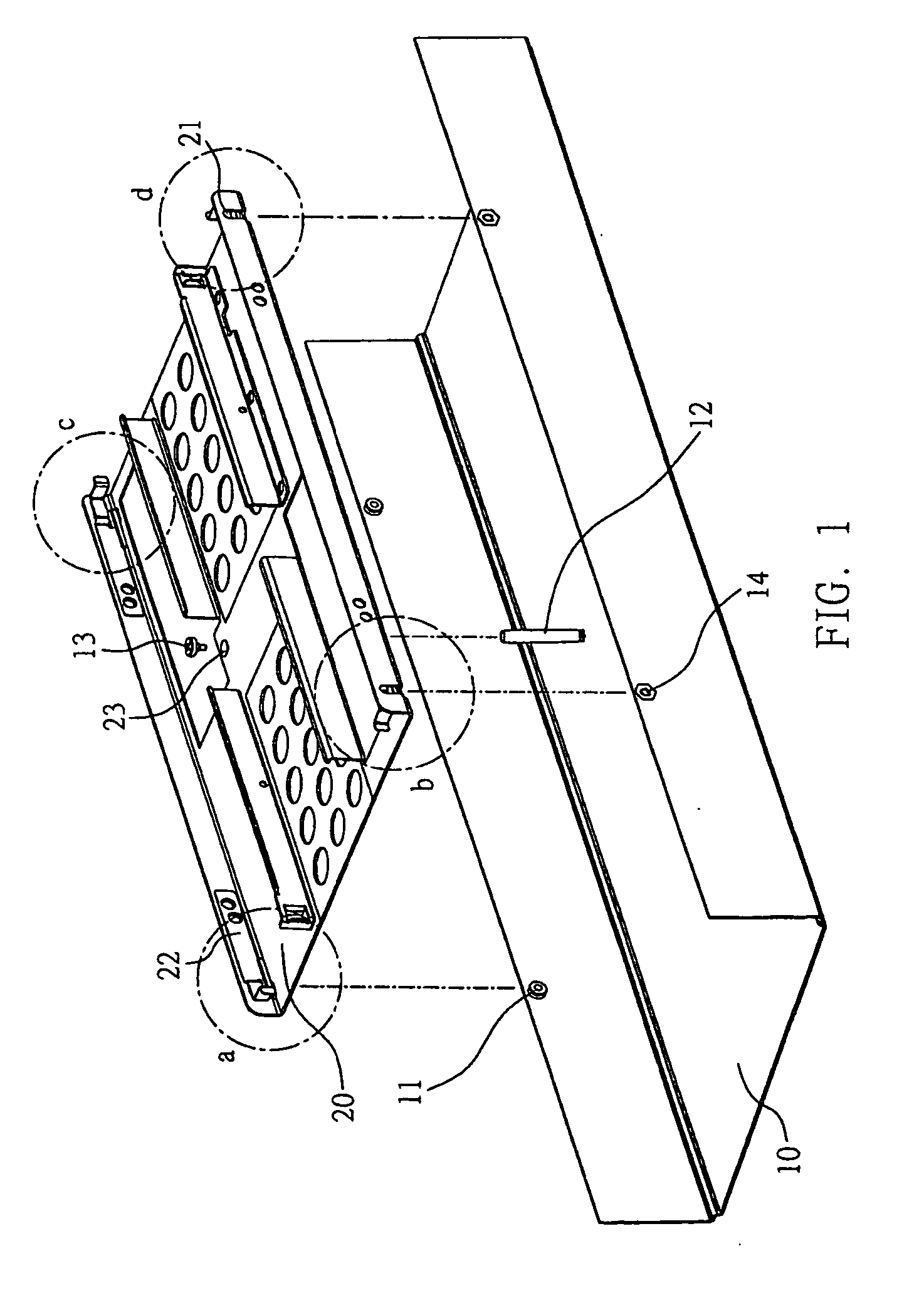 Supporting mechanism for storage drives