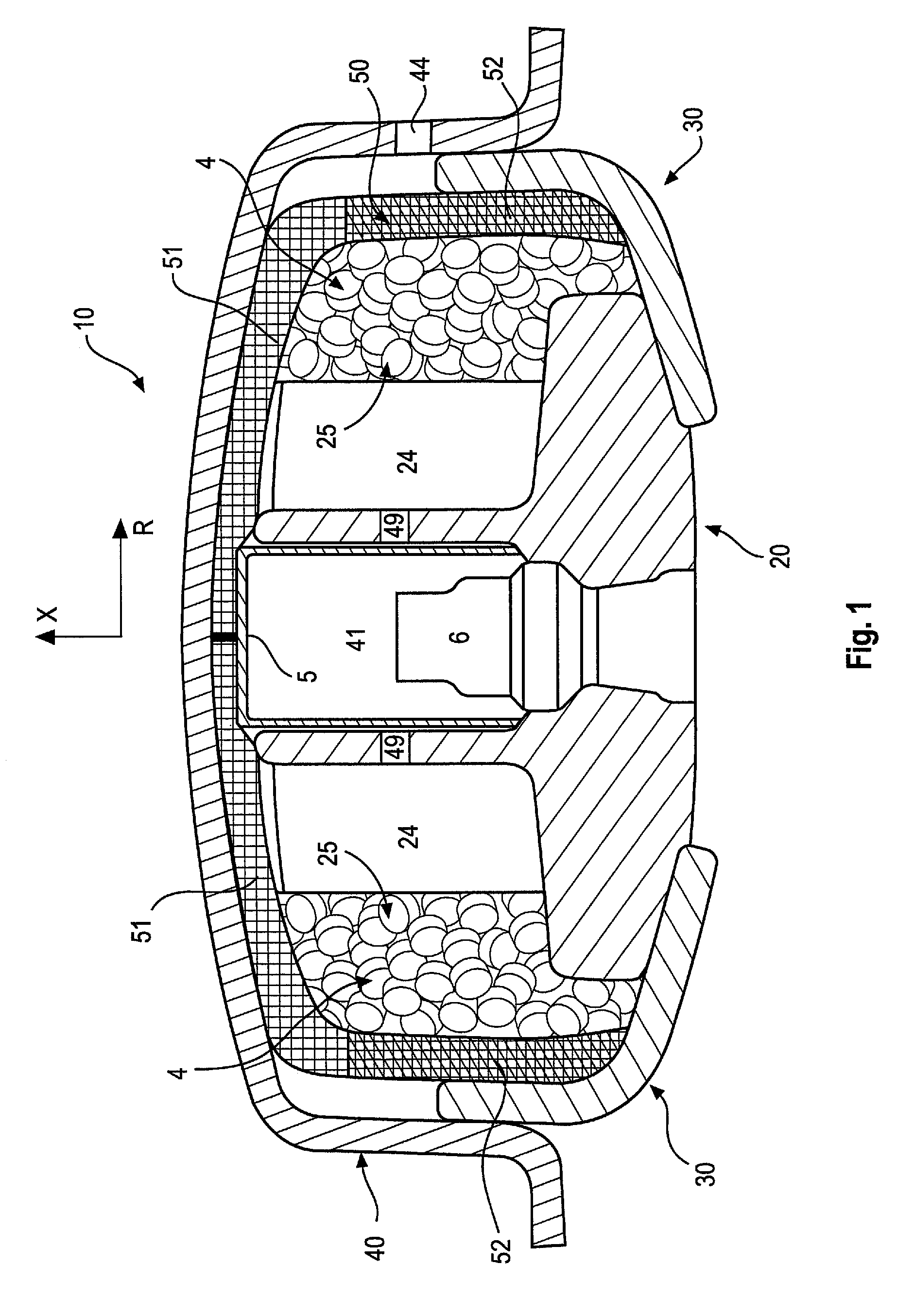 Gas generator including a multifunctional filter