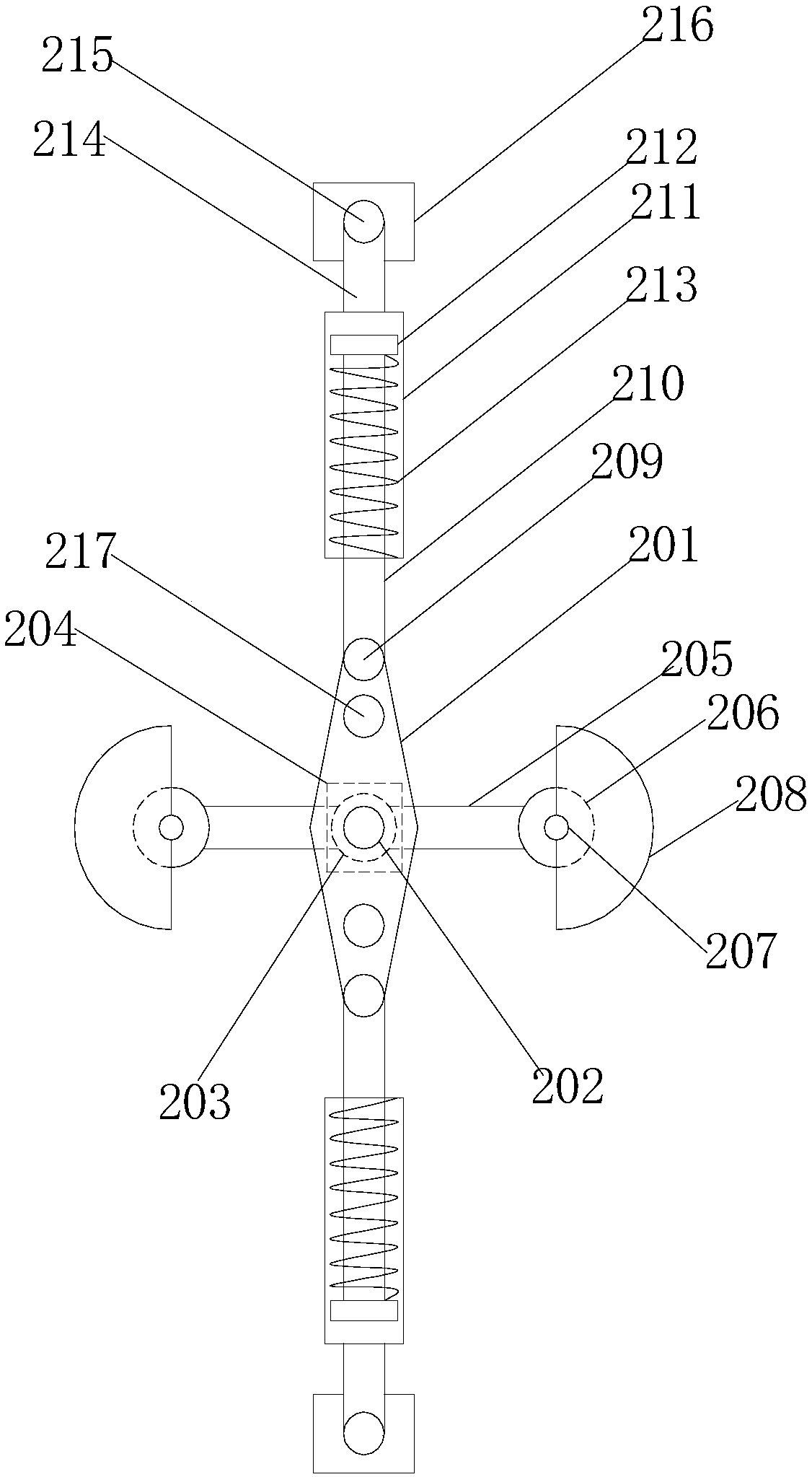 Blood sampling test tube shake-up device