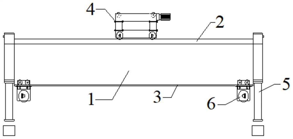 Jacking trolley for quickly assembling culvert sections and control method