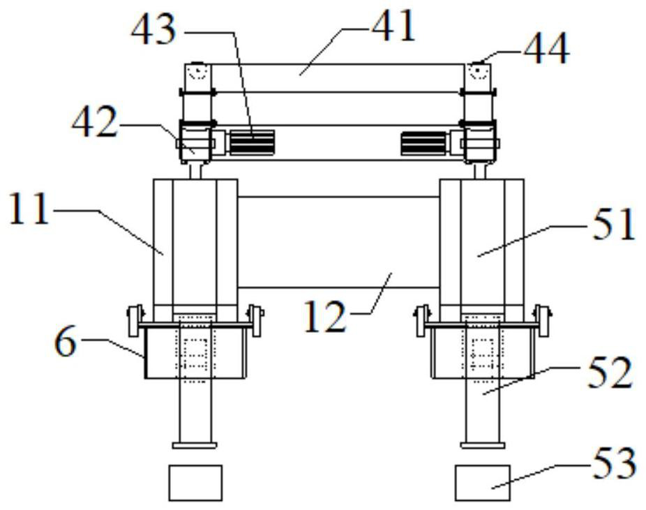 Jacking trolley for quickly assembling culvert sections and control method