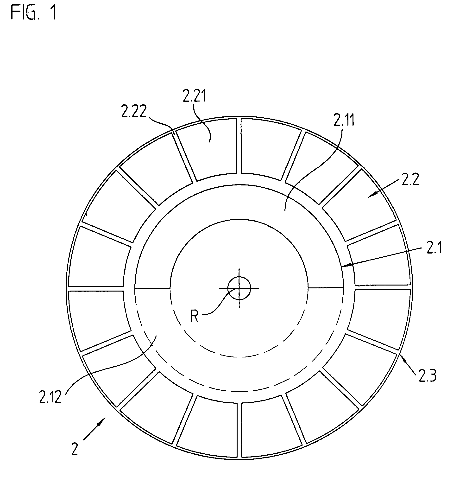 Inductive angle-of-rotation sensor and rotary transducer equipped with the same