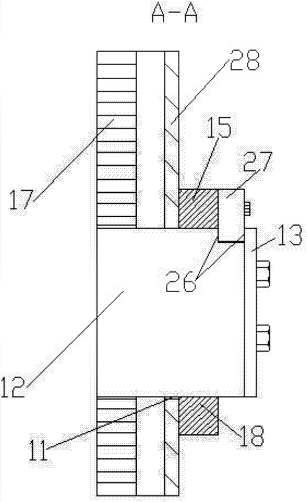 Flat-layer control and safety braking device of gear and rack type elevator