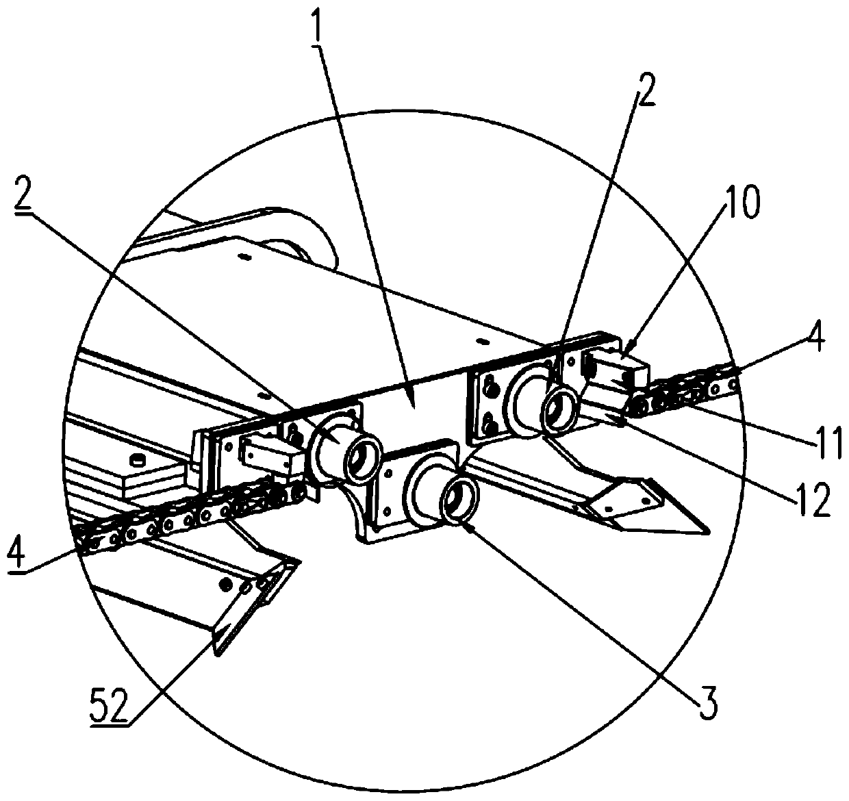 Waste and slag collection device for numerical control cutting machine