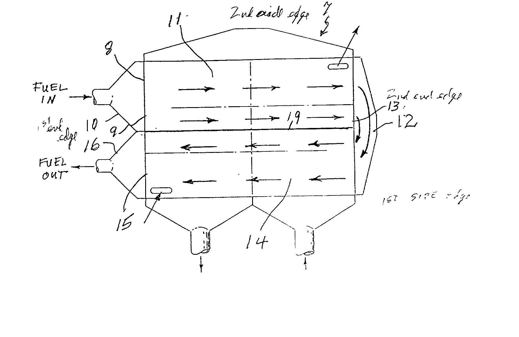 Fluid flow control for cool, efficient fuel cell operation