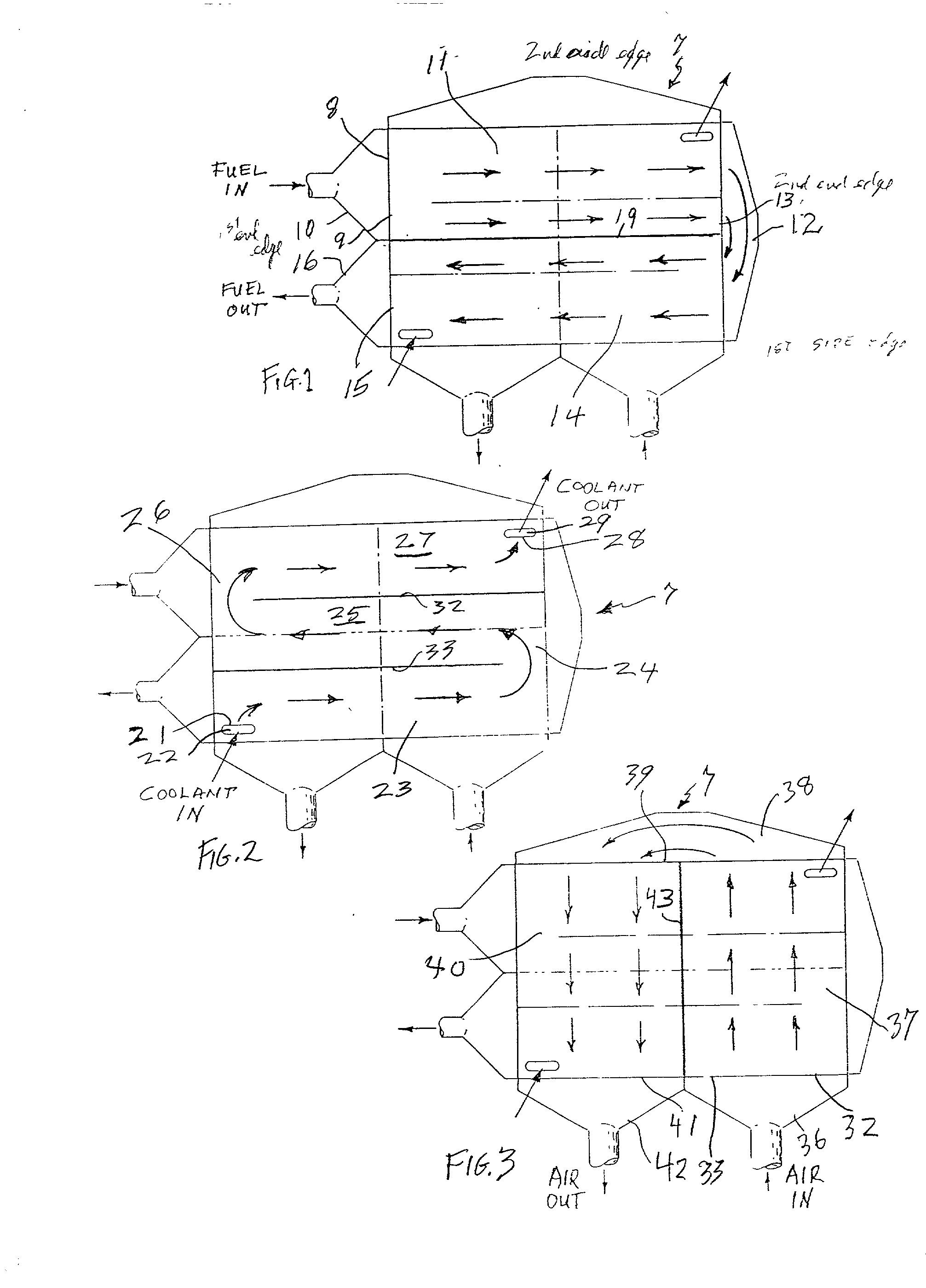 Fluid flow control for cool, efficient fuel cell operation