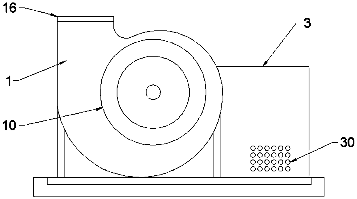 Low-noise efficient energy-saving centrifugal fan