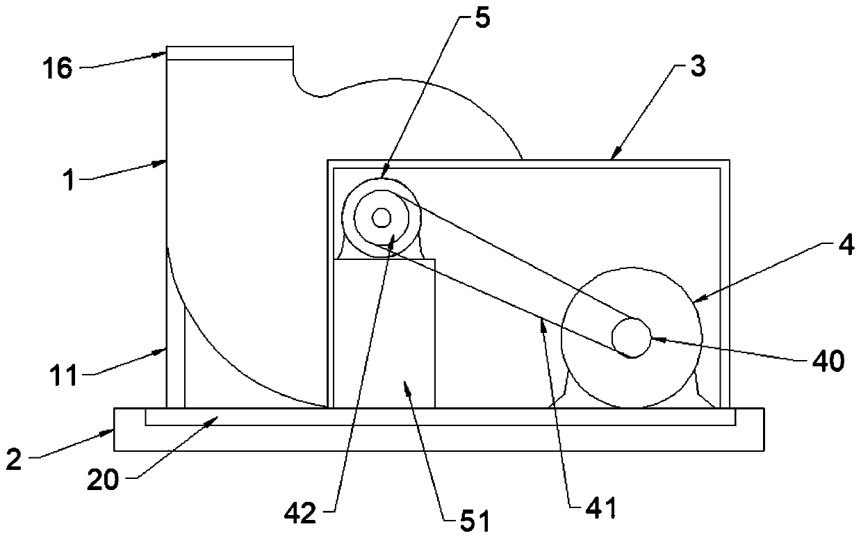 Low-noise efficient energy-saving centrifugal fan