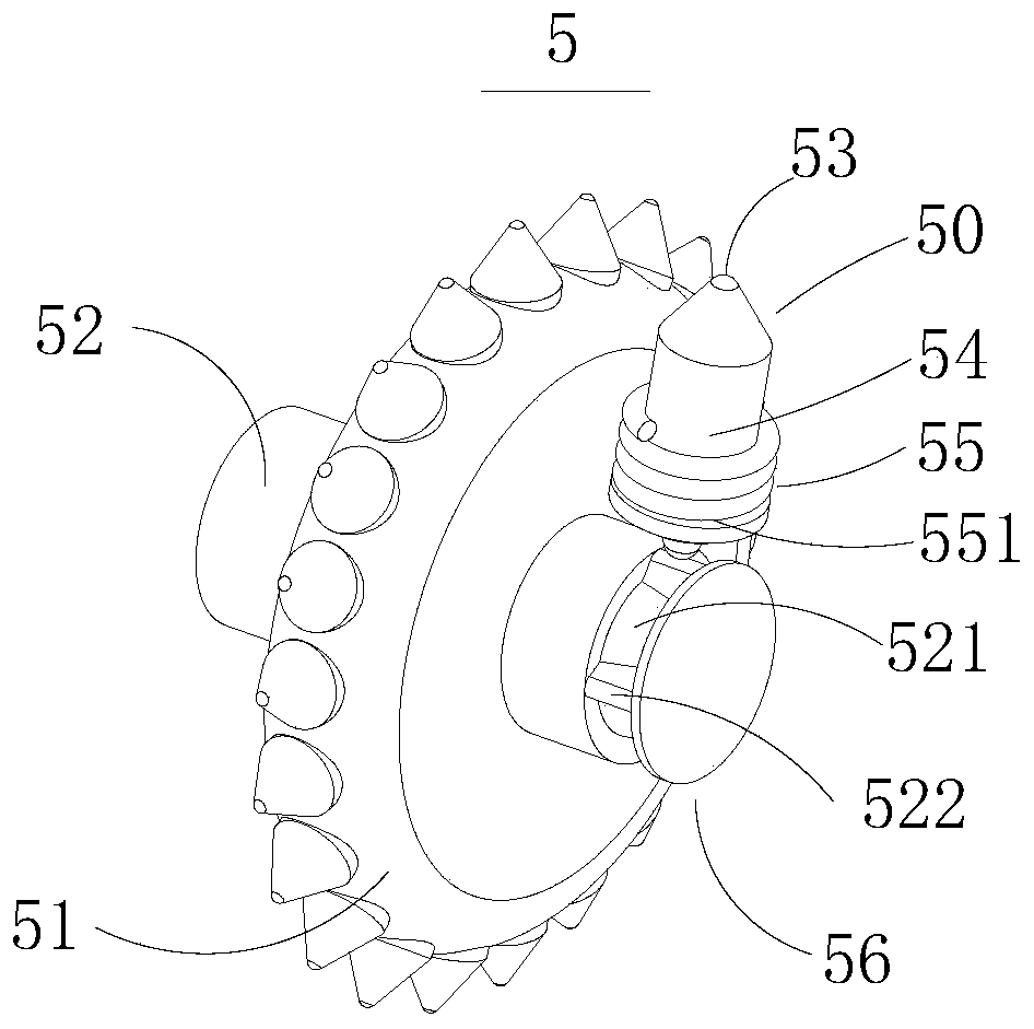 PDC drill bit with self-impact capability