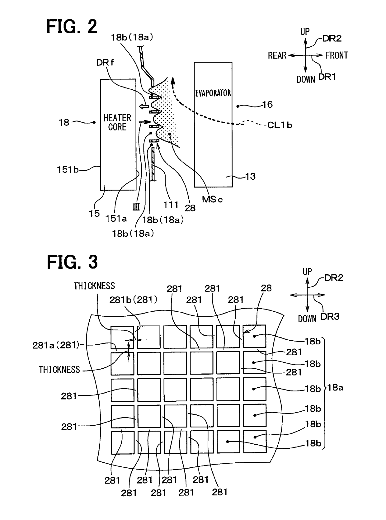 Vehicle air-conditioning unit