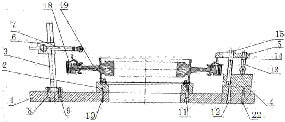 Installation device and installation method for clamping ring type connecting baffle
