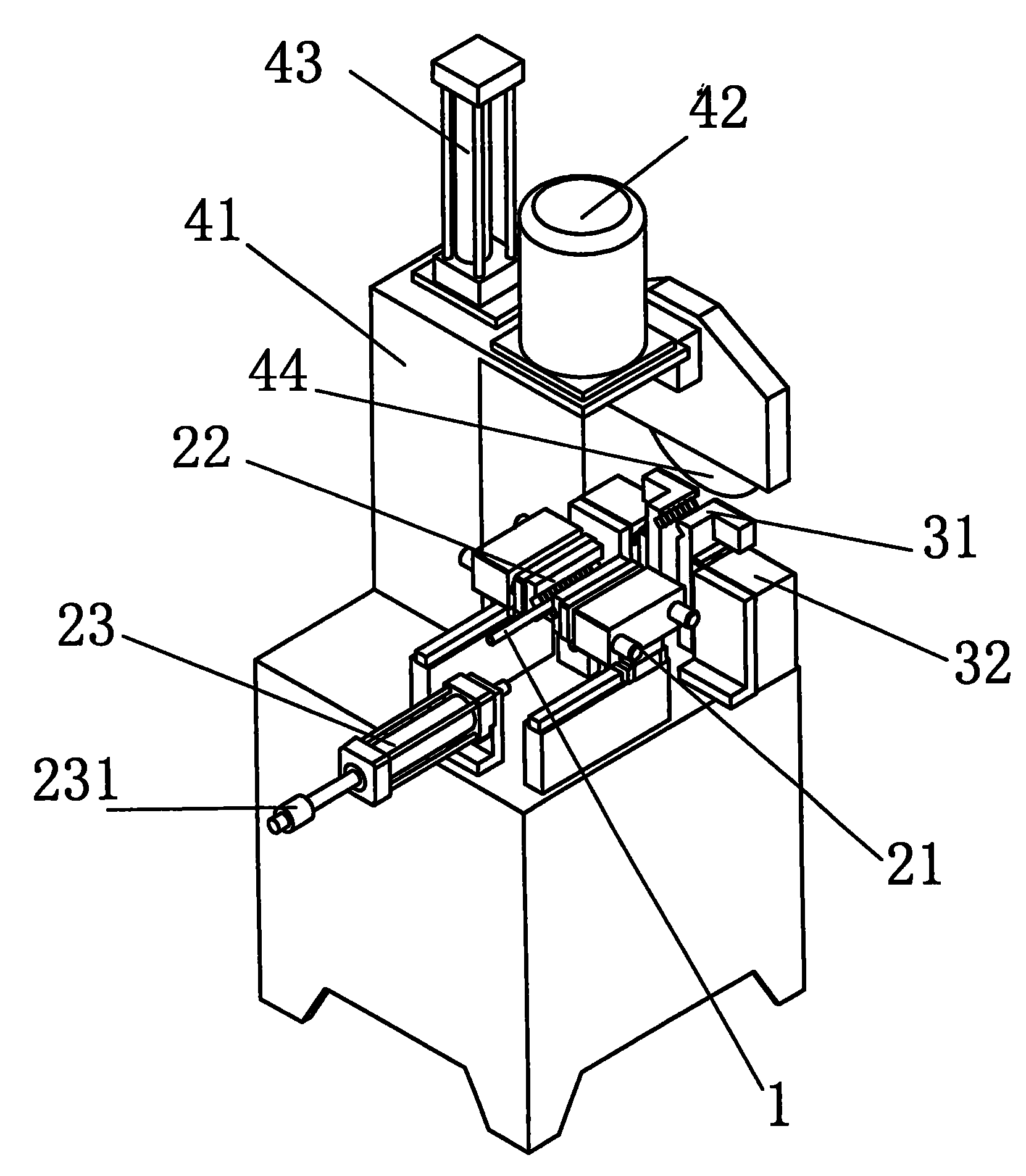 Device for automatically cutting pipe fitting