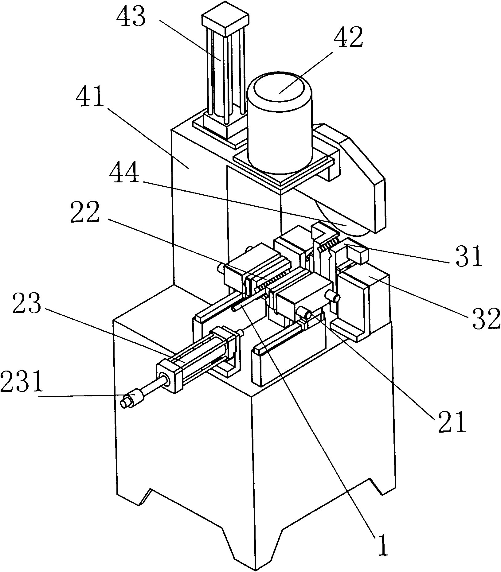 Device for automatically cutting pipe fitting