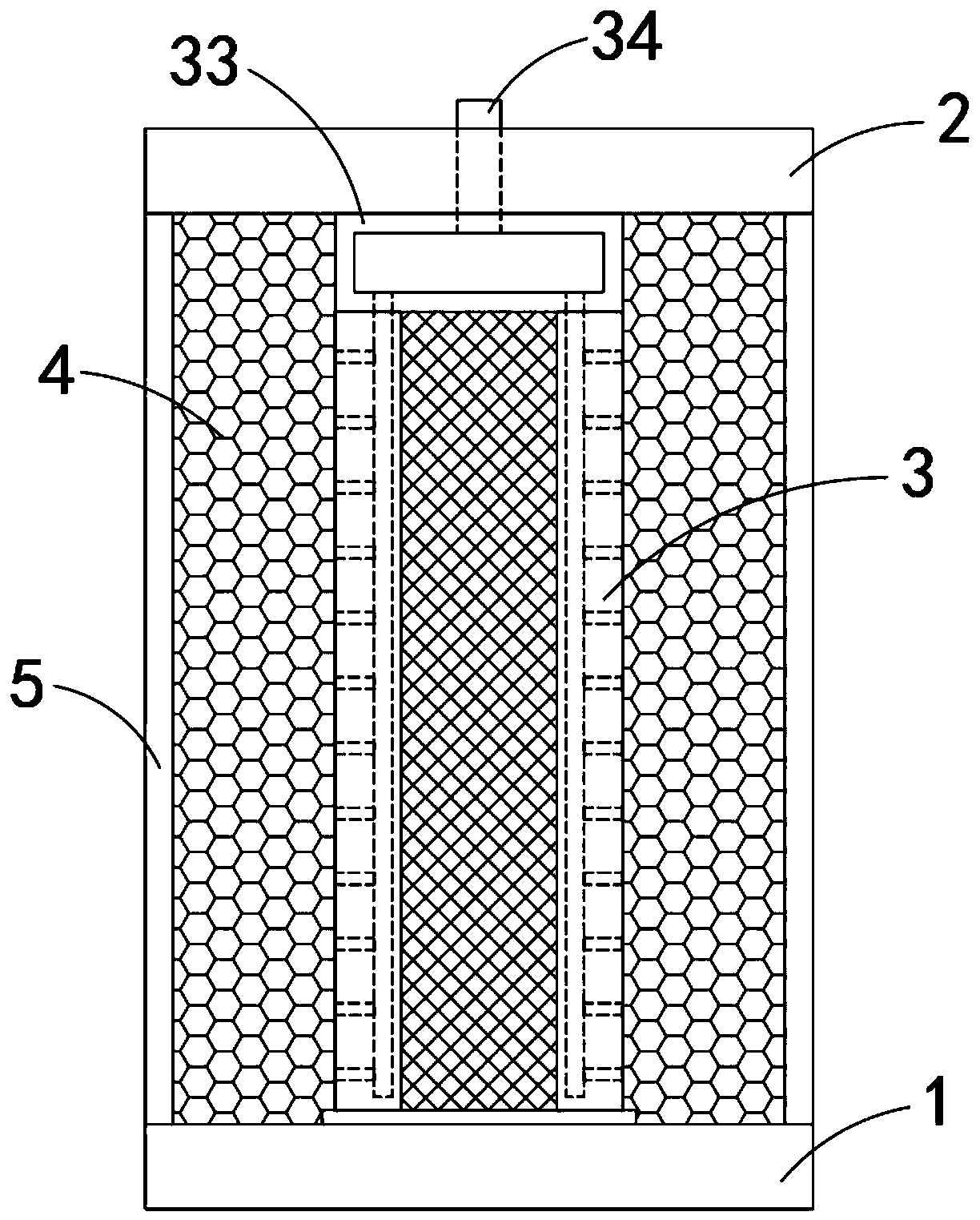 Self-rotating detachable easy-to-clean filter element