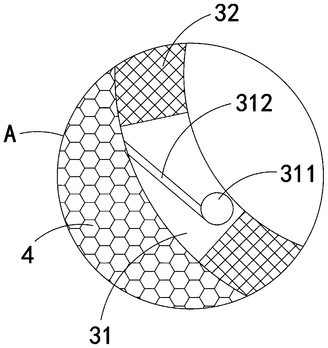 Self-rotating detachable easy-to-clean filter element