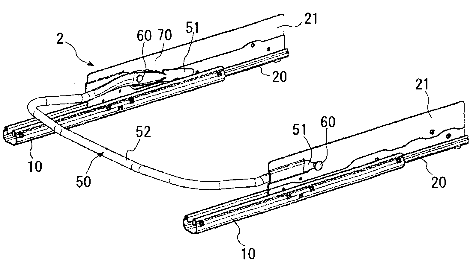 Vehicle seat slide device