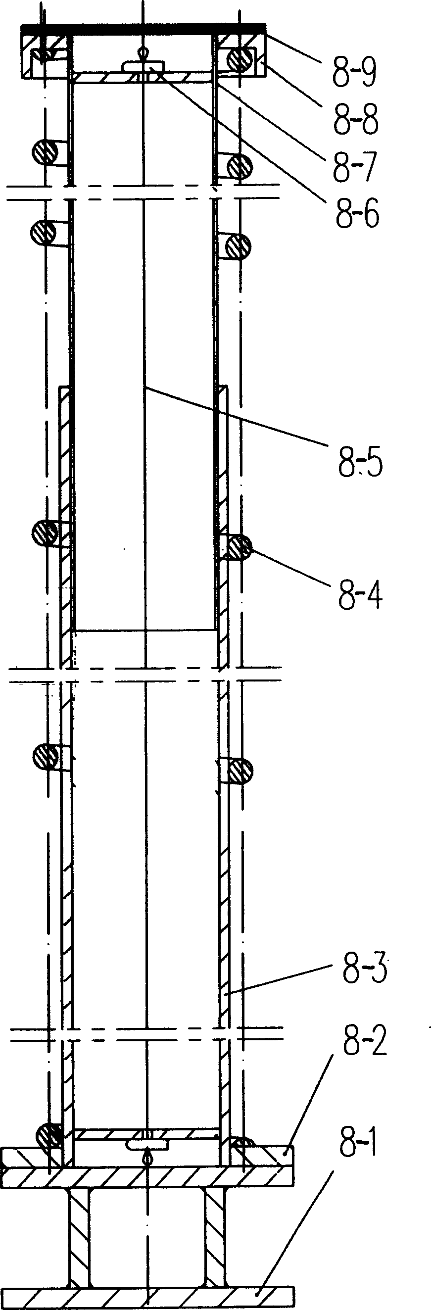 Scissor fork type mechanical lifting gear