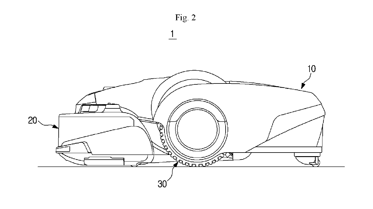 Wheel assembly and robot cleaner having same