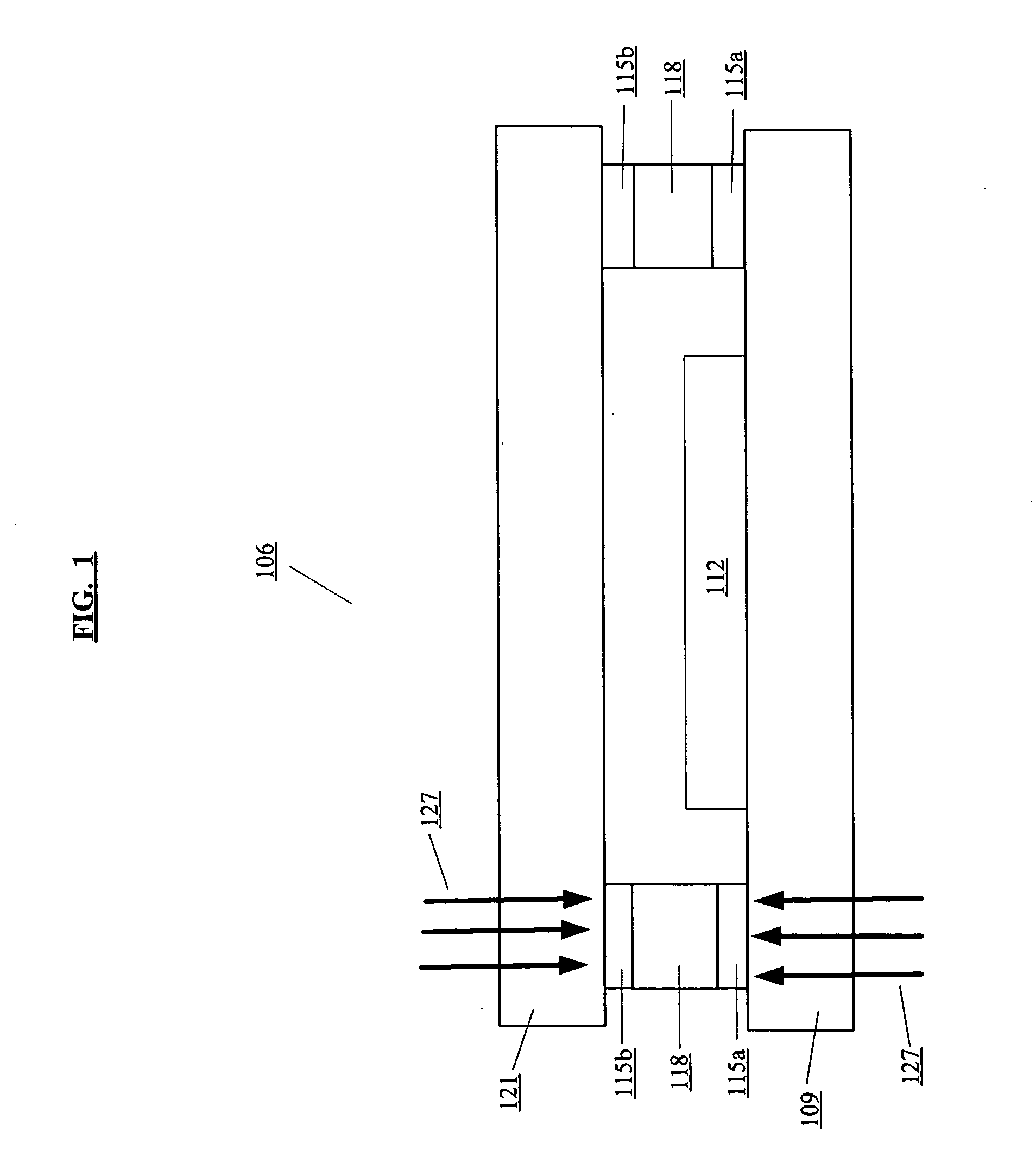 Sealing of electronic device using absorbing layer for glue line