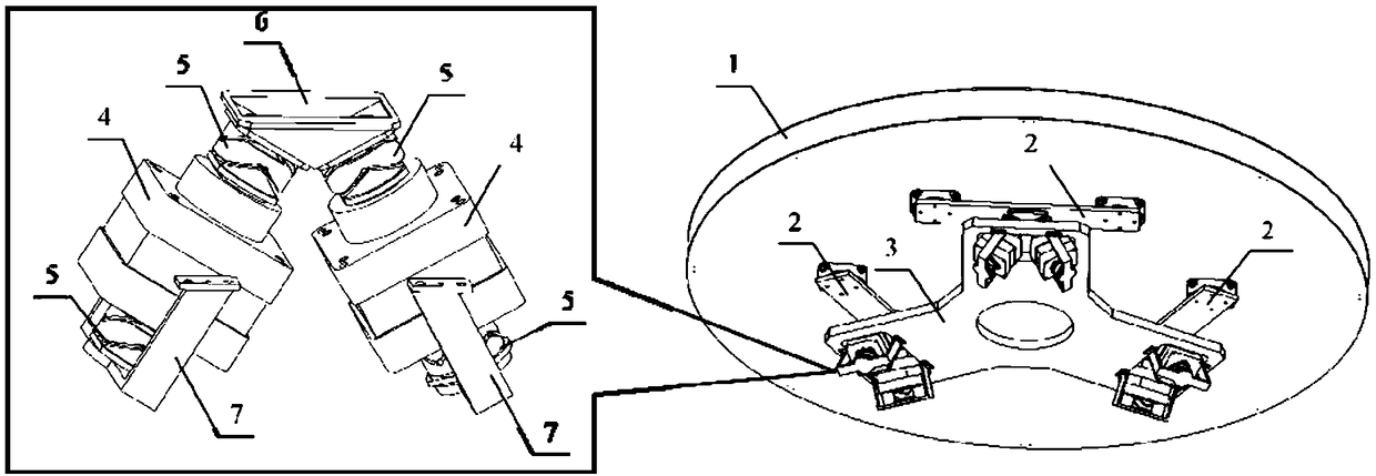 A six-degree-of-freedom posture adjusting device for satellite antenna