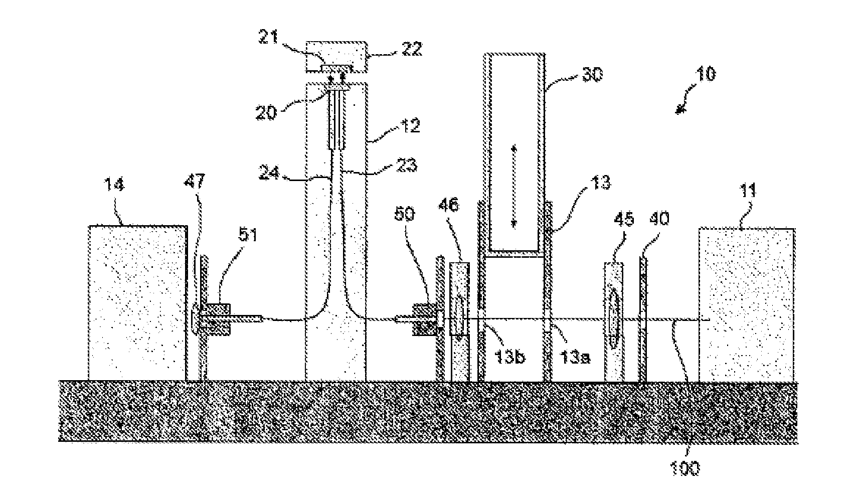 Analysis device (photometer) having a serial light guide