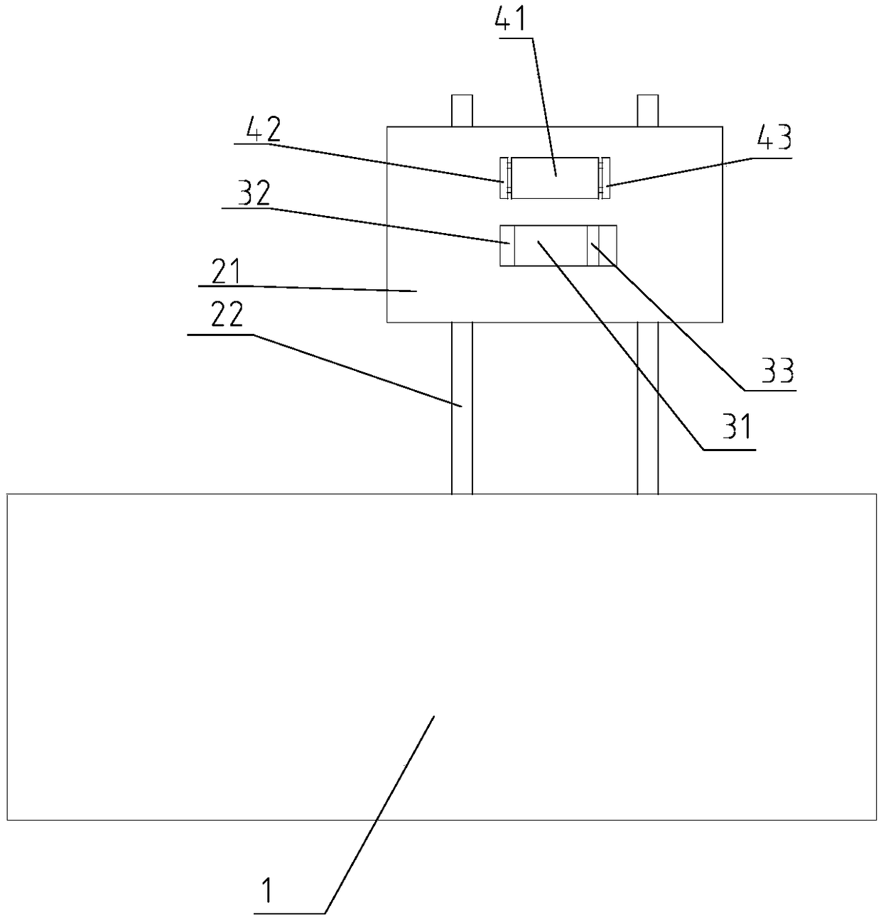 Clamping mechanism of bookrack arranging machine