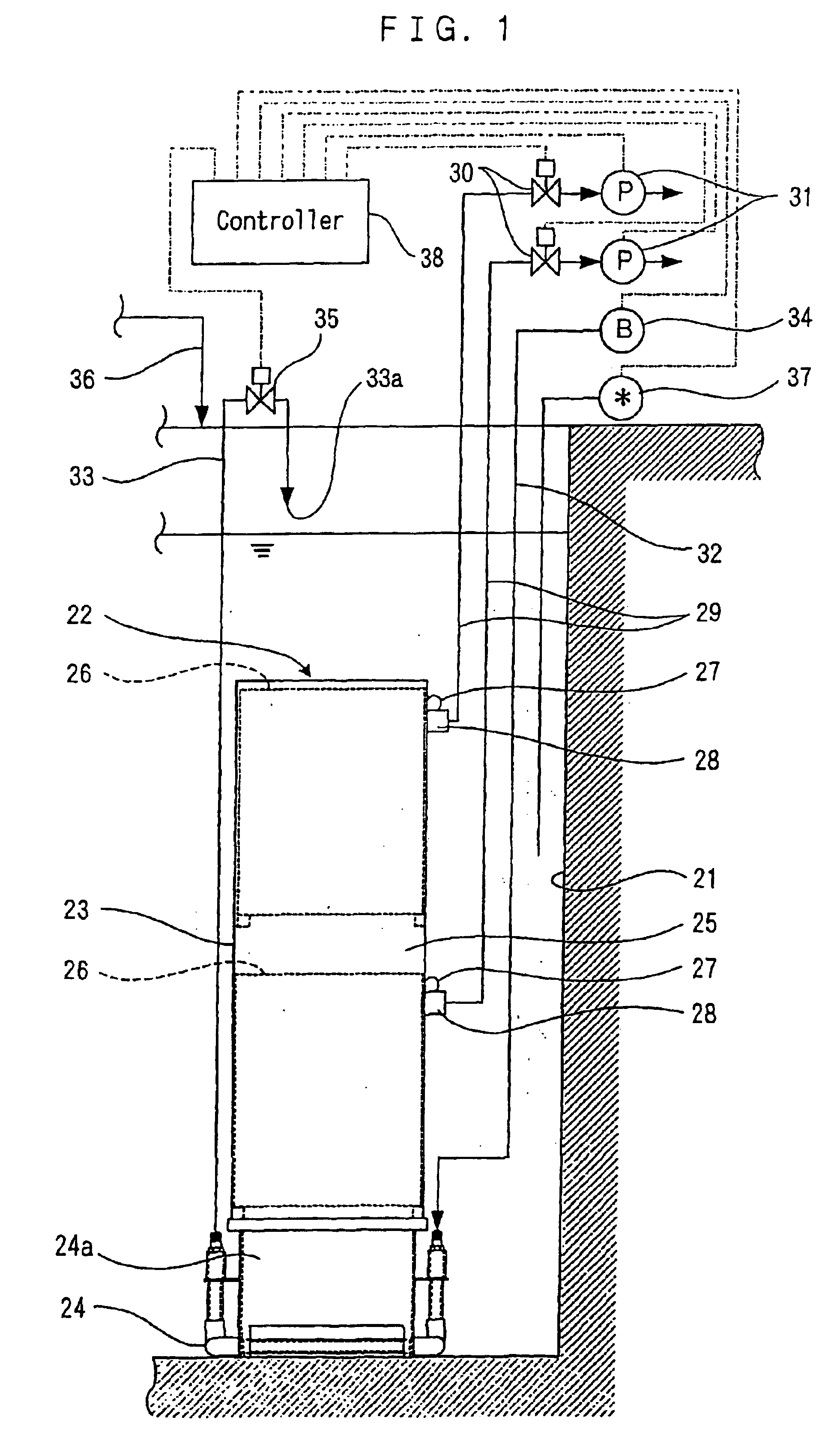Multistage immersion type membrane separator and high-concentration wastewater treatment facility using same
