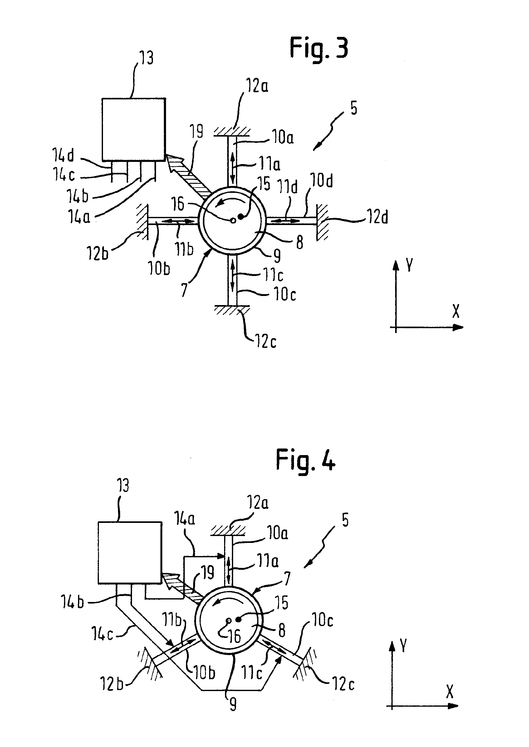 Device and method for damping the imbalance of a rotating part and dishwashing machine with such a device
