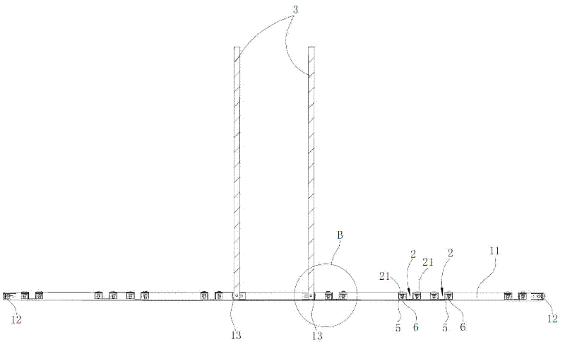 Anticorrosion support structure of hatching machine