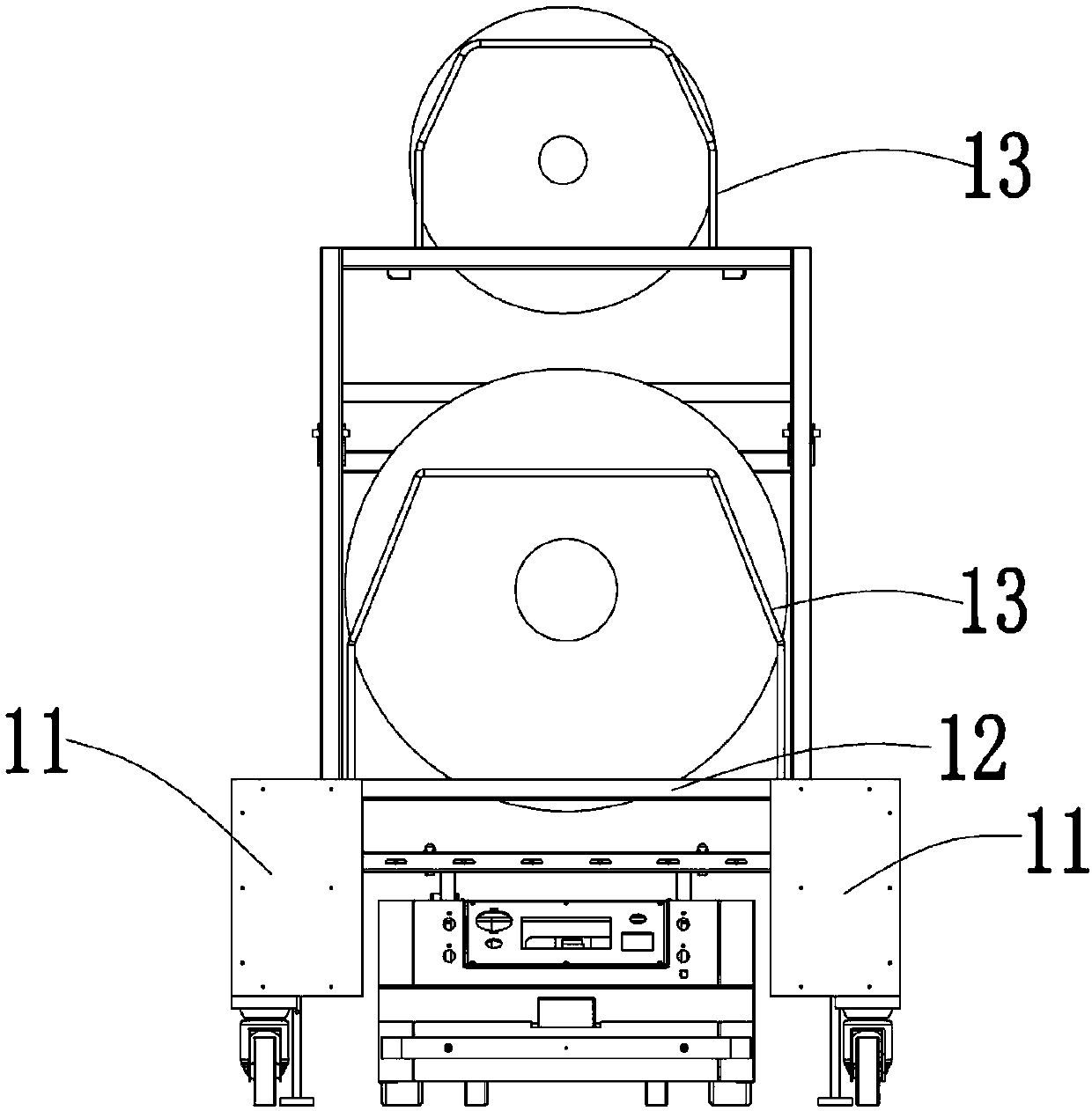 Automatic parking material vehicle and automatic material carrying system and method