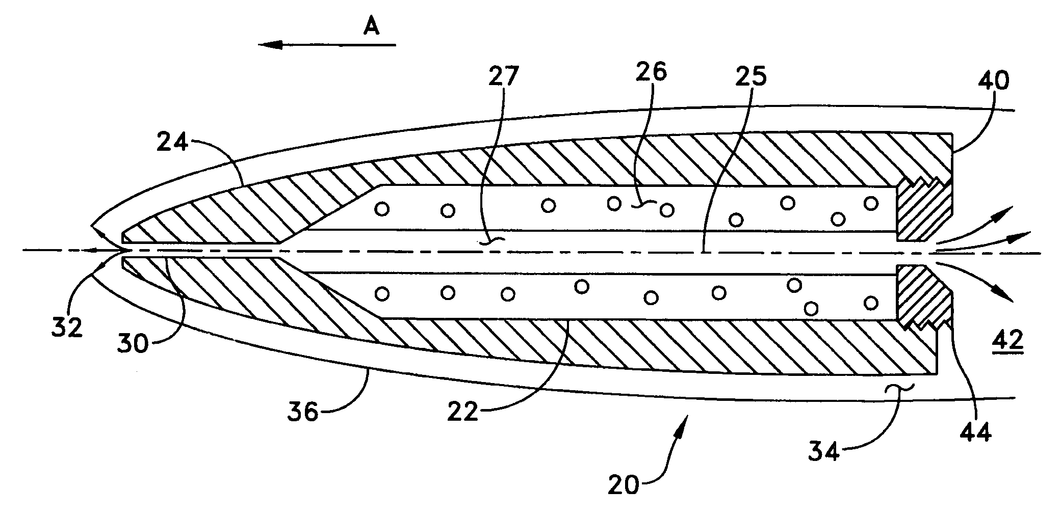 Supercavitating projectile with propulsion and ventilation jet