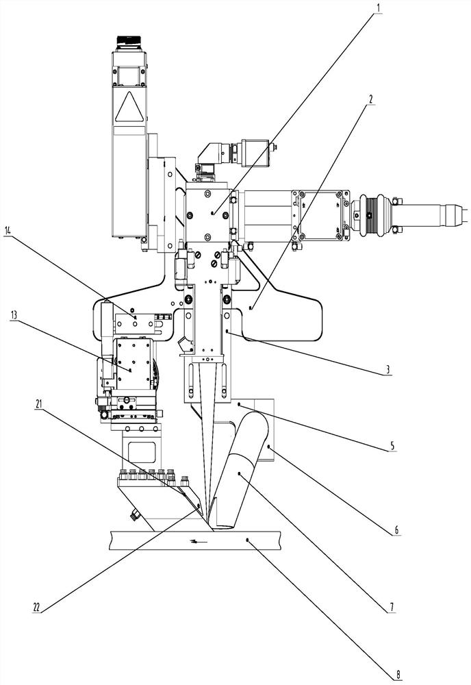 Gas protection device and method for continuous laser welding