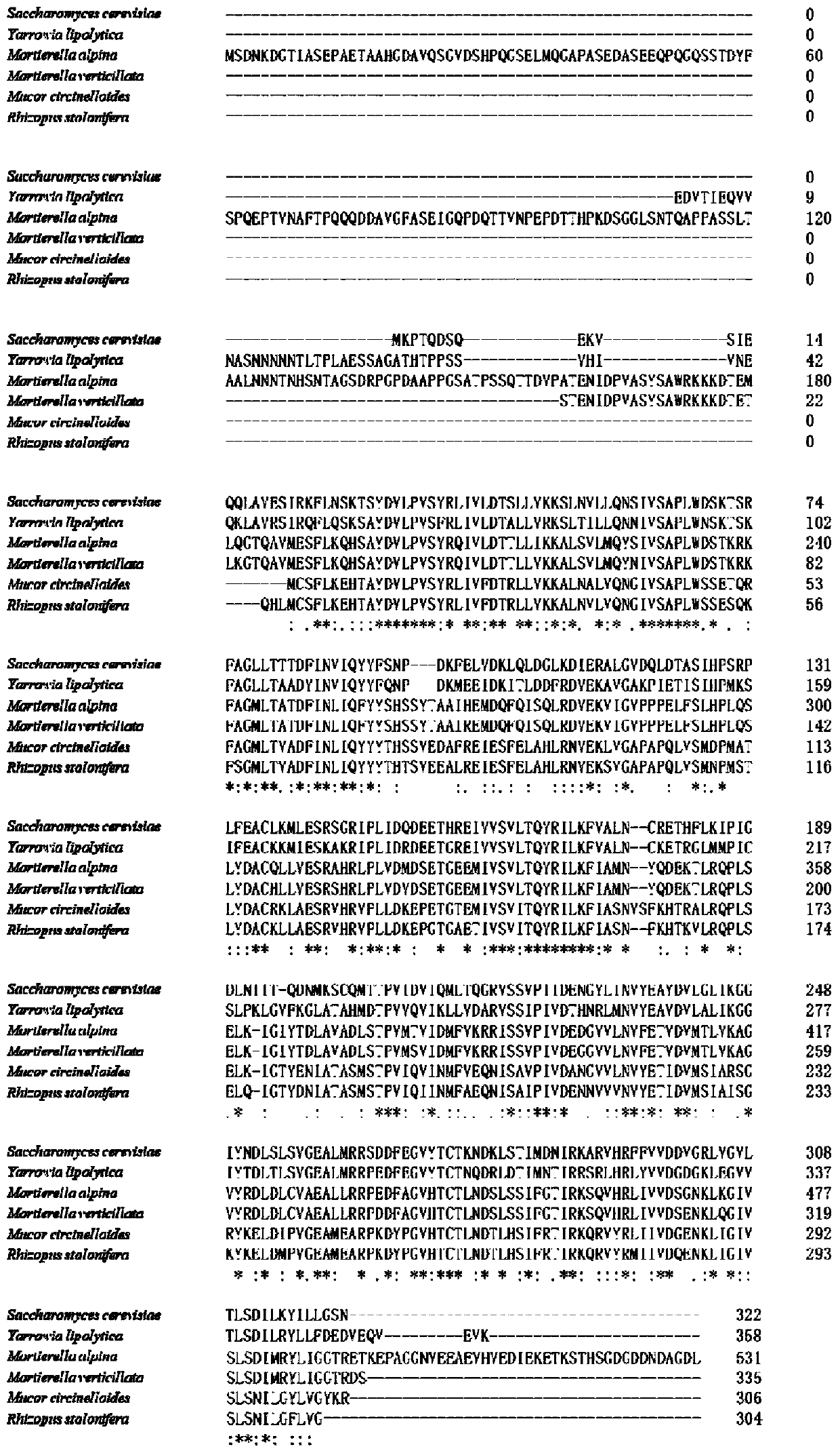 Cane sugar non-fermentation type protein kinase regulatory subunit and application thereof