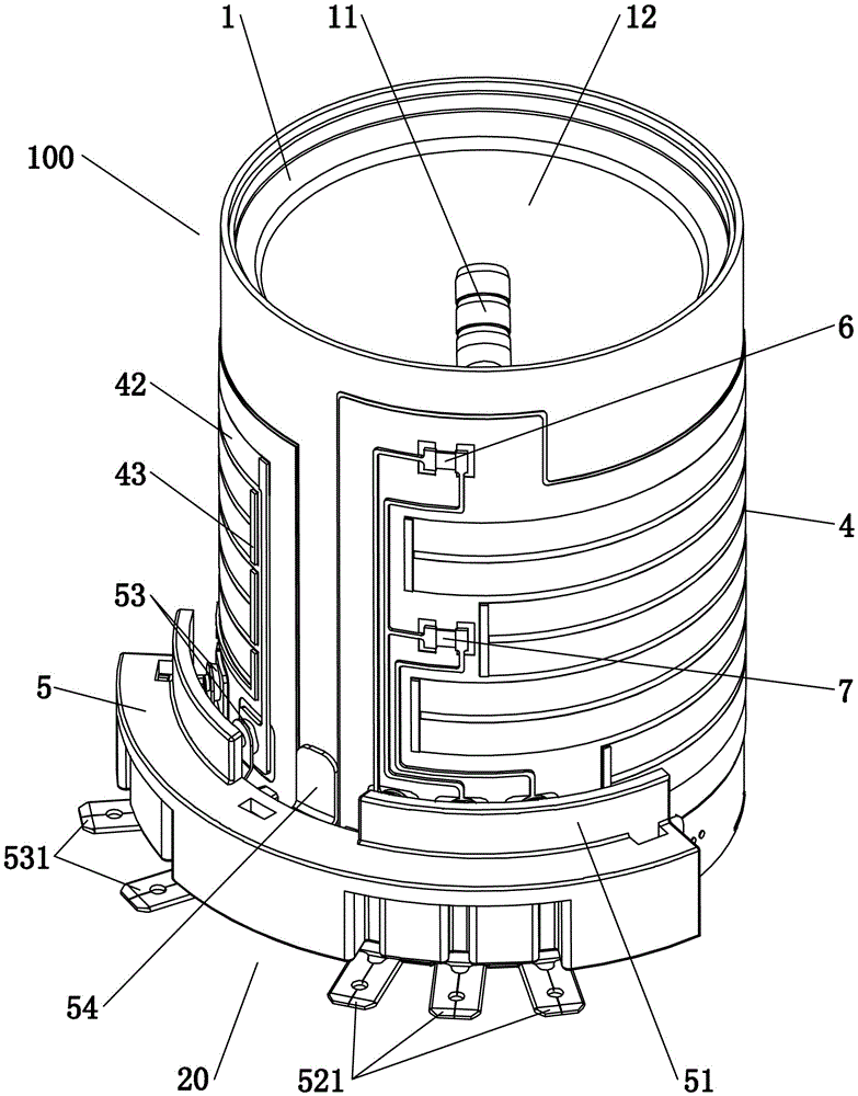 Heating device for liquid heating