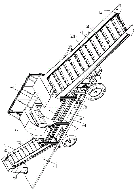 Self-propelled picker for picking up peanuts