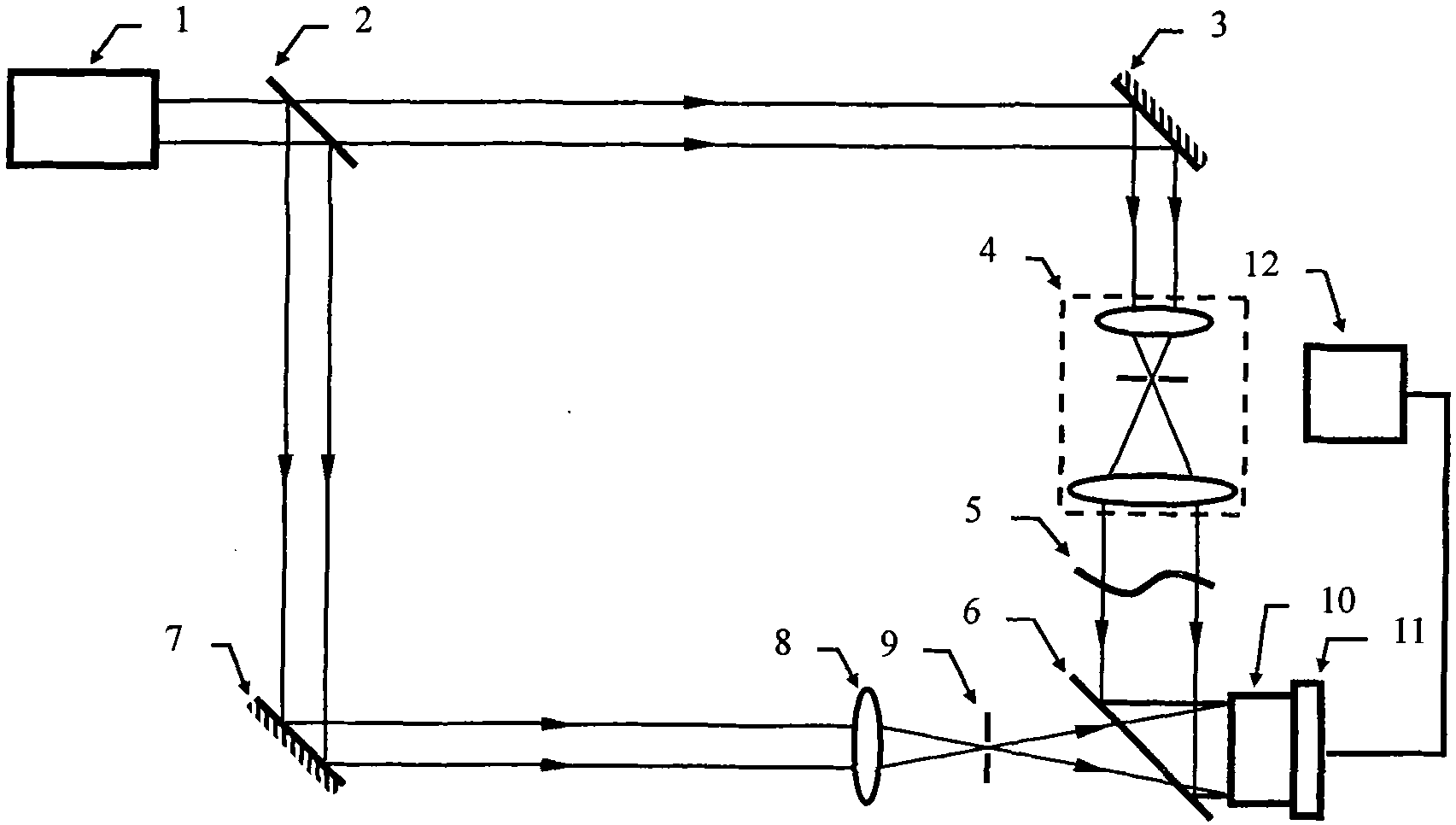 High resolution ratio digital holographic image capturing device