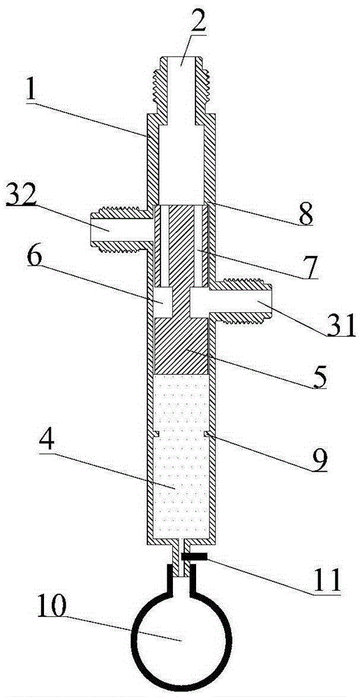 Column-type gas recognition device