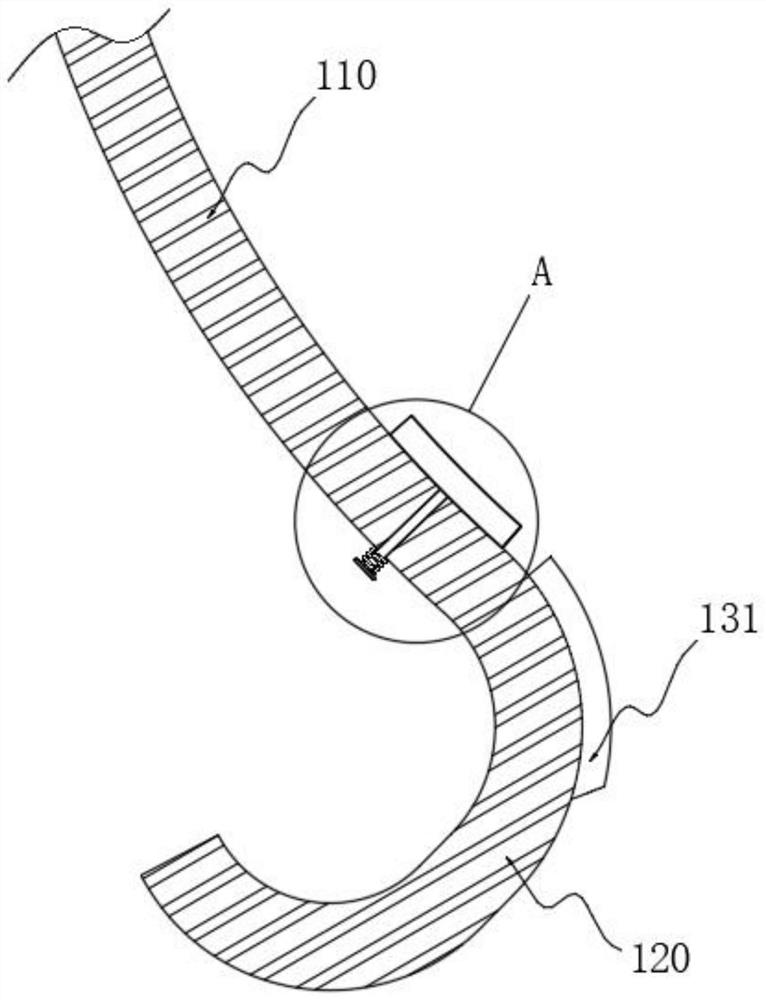 Flexible peeling assisting device with sectioning function and for canned orange processing